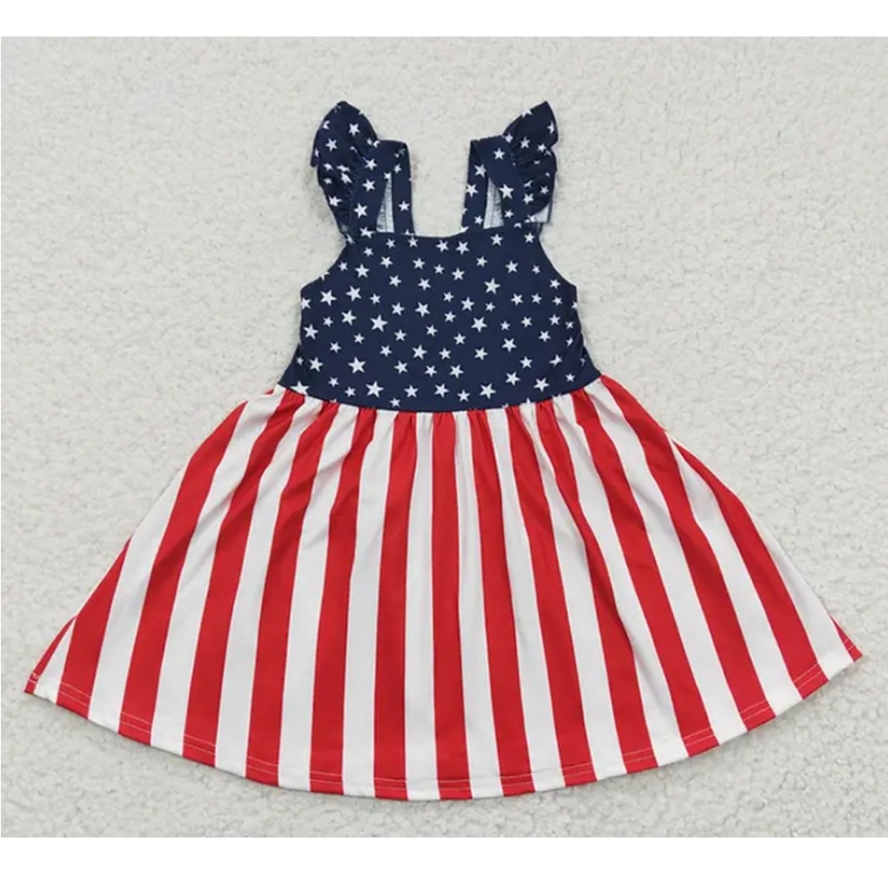 Stars & Stripes Toddler Patriotic Dress